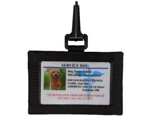 service dog vest with id holder