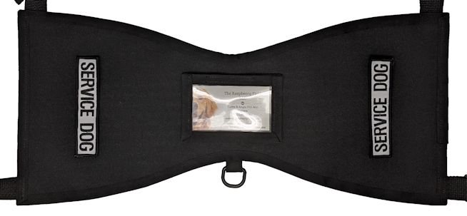 Black service dog vest sale