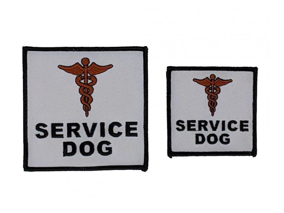  SERVICE DOG MEDICAL SYMBOL PATCH