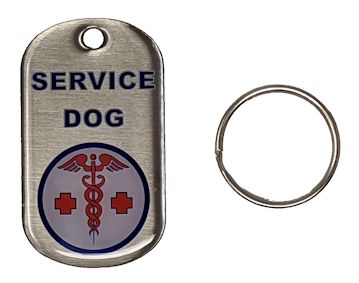 SERVICE DOG TAG